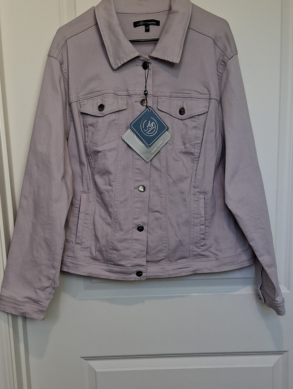 AG Denim Light Lavender Women’s Button-Up Jacket - Unknown Brand